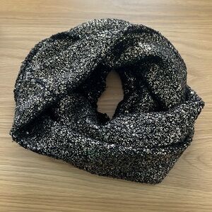 Black and Gold Winter Scarf